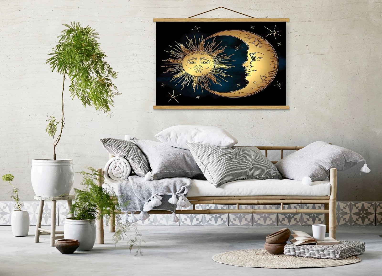 Pikturë dekorative me kornizë, shumëngjyrëshe, Wallity, MRG42, 50x70cm