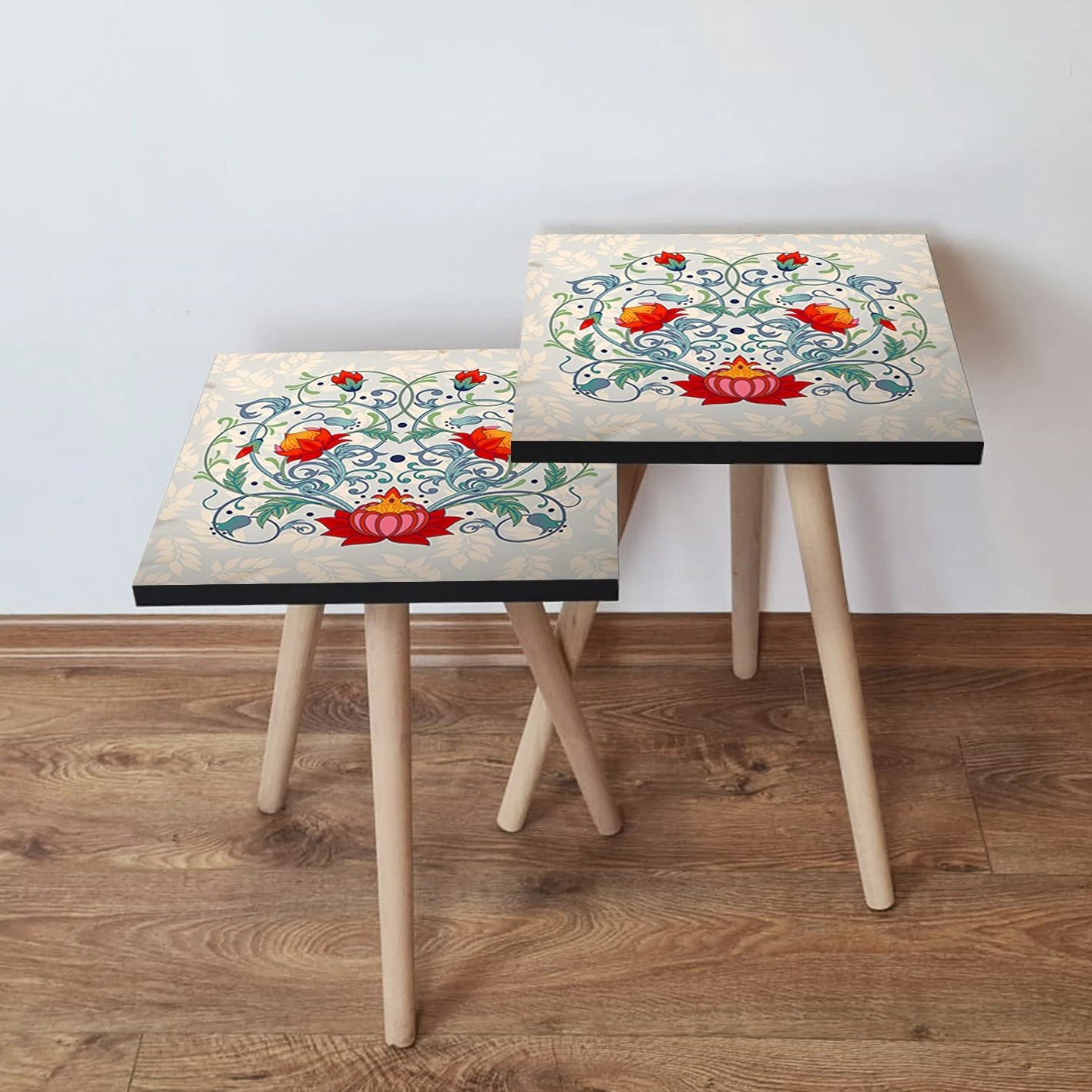 Set tavolinash të ndërlidhura Skye Decor, shumëngjyrëshe, 2 copë, 2Shp144