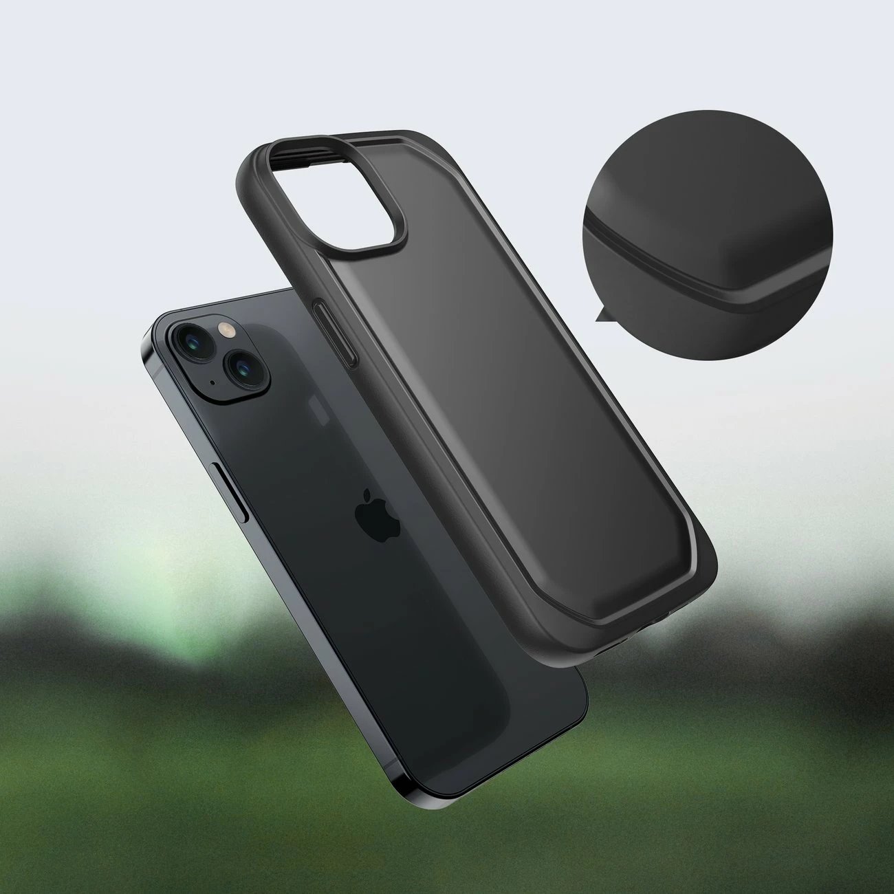 Mbështjellës Raptic X-Doria Slim për iPhone 14 Plus, i zi