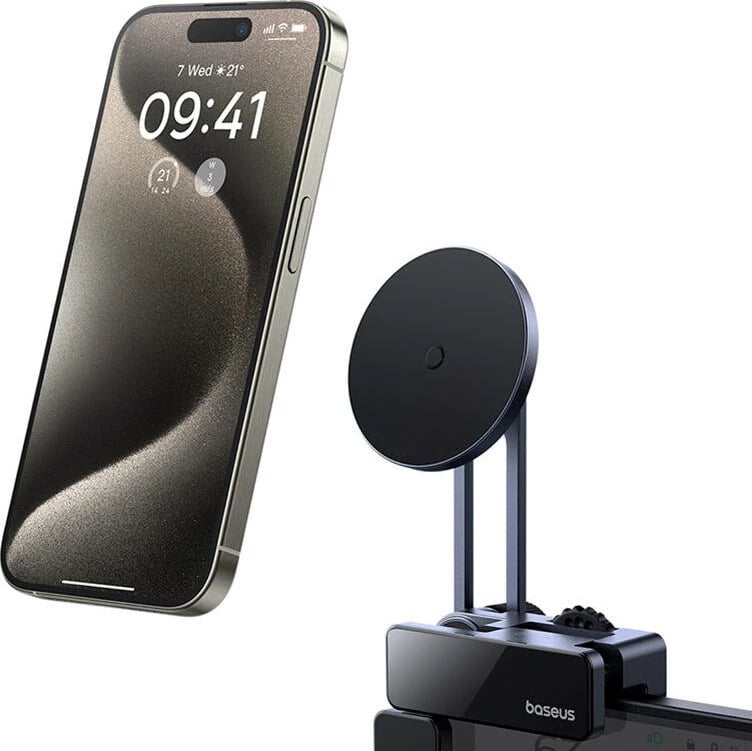 Mbajtës magnetik për telefon Baseus MaxView, për ekran makine, Gri