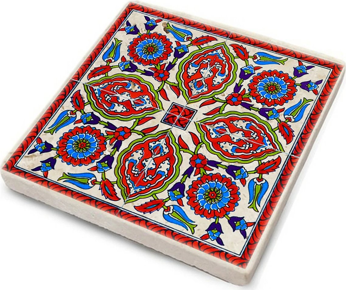 Set nënshimesh prej guri natyral, shumëngjyrëshe, 4 copë, TAB218511654