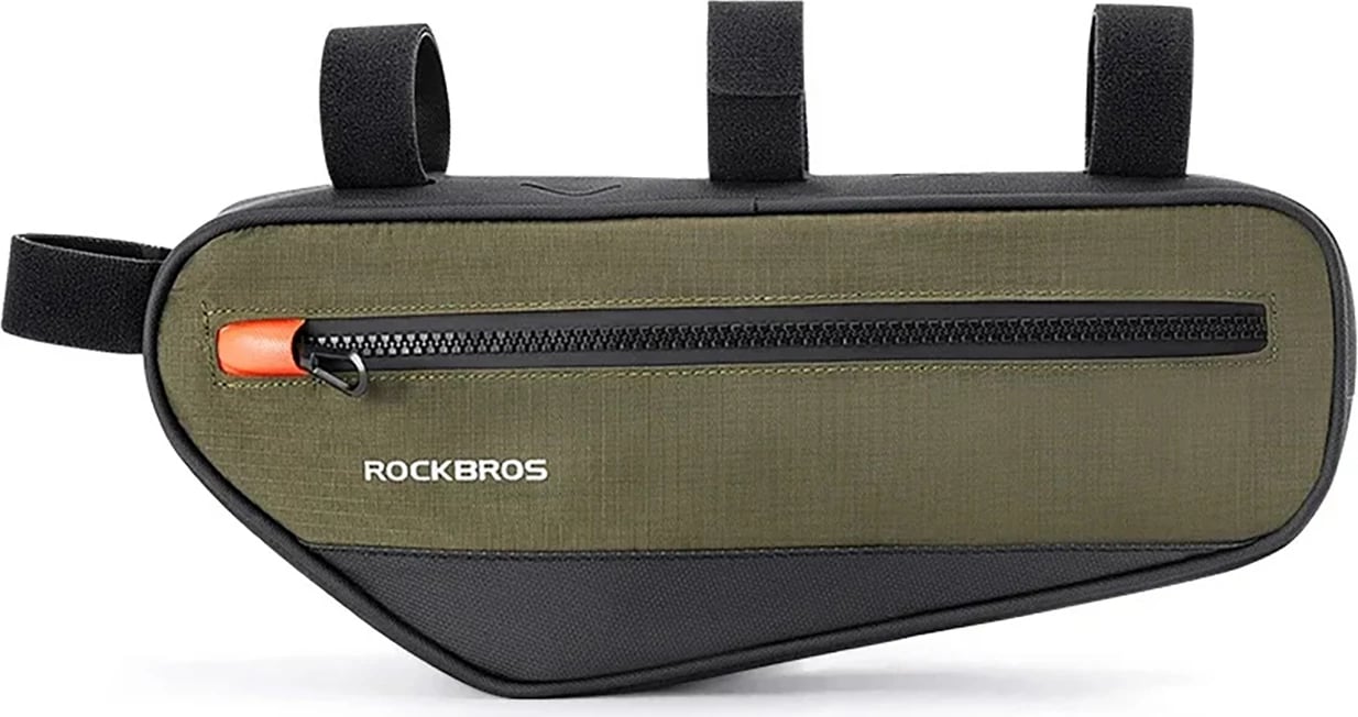 Çantë kornize për biçikletë Rockbros 30120079001, 1.7L, e gjelbër e zezë