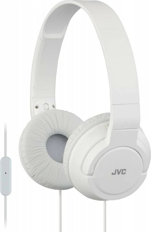 Kufje JVC HA-S185, me mikrofon dhe telekomandë, të bardha