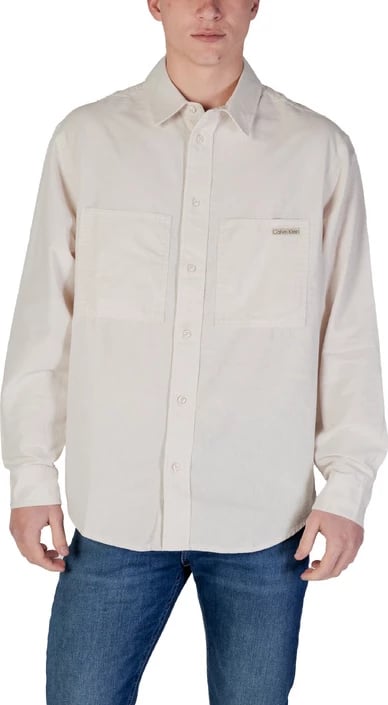 Këmishë Calvin Klein Jeans për meshkuj, beige
