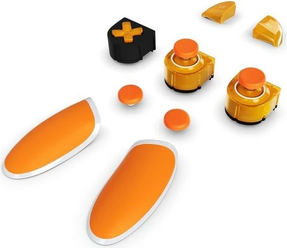 Gamepad modular Thrustmaster eSwap X LED Orange Crystal për Xbox/PC, pjesë portokalli