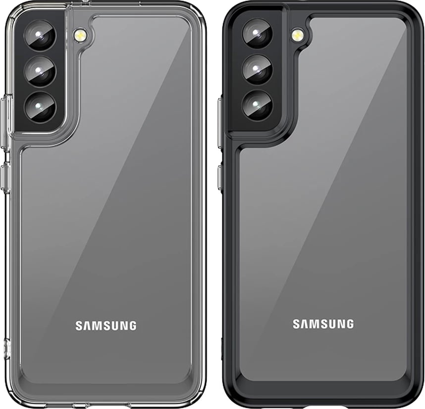 Mbështjellës Hurtel Outer Space Case për Samsung Galaxy S22+, i fortë me kornizë xheli, Blu