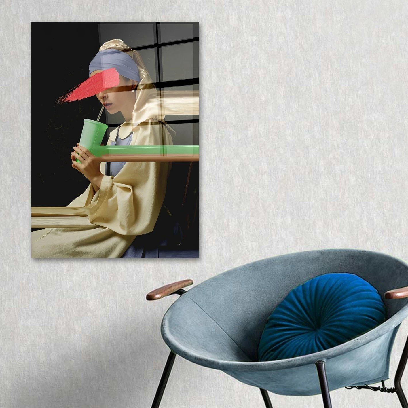 Pikturë dekorative prej xhami të temperuar, shumëngjyrëshe, CAM3742 - 70100