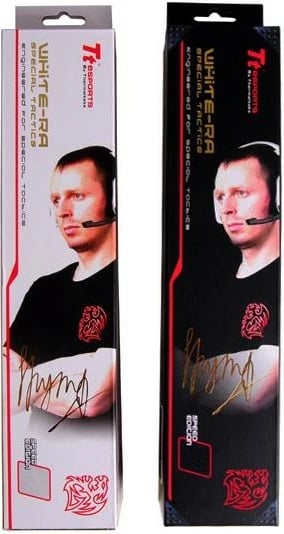 Mauspad Thermaltake TteSPORTS White-Ra, 360x300mm, i bardhë