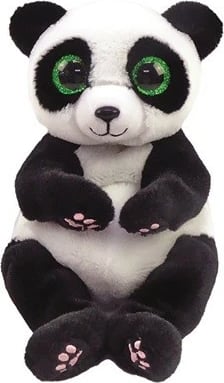 Lodër pelushi panda, TY, Ying 40542, 15 cm, bardh e zi