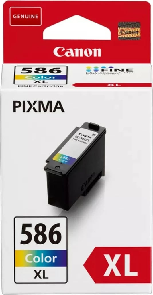 Toner Canon CL-586XL, High (XL) Yield, Cyan, Magenta, Yellow, 1 pc(s), 300 faqe, Single pack Toner Canon CL-586XL, High (XL) Yield, Cyan, Magenta, Yellow, 1 pc(s), 300 faqe, Single pack