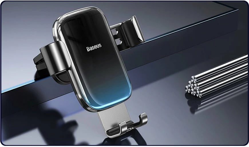 Mbajtës graviteti për celular Baseus Glaze SUYL-LG01, për grilë ajri, i zi