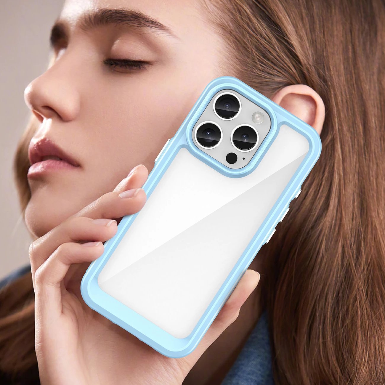 Mbështjellës Hurtel Outer Space Case për iPhone 16 Pro Max, kaltër