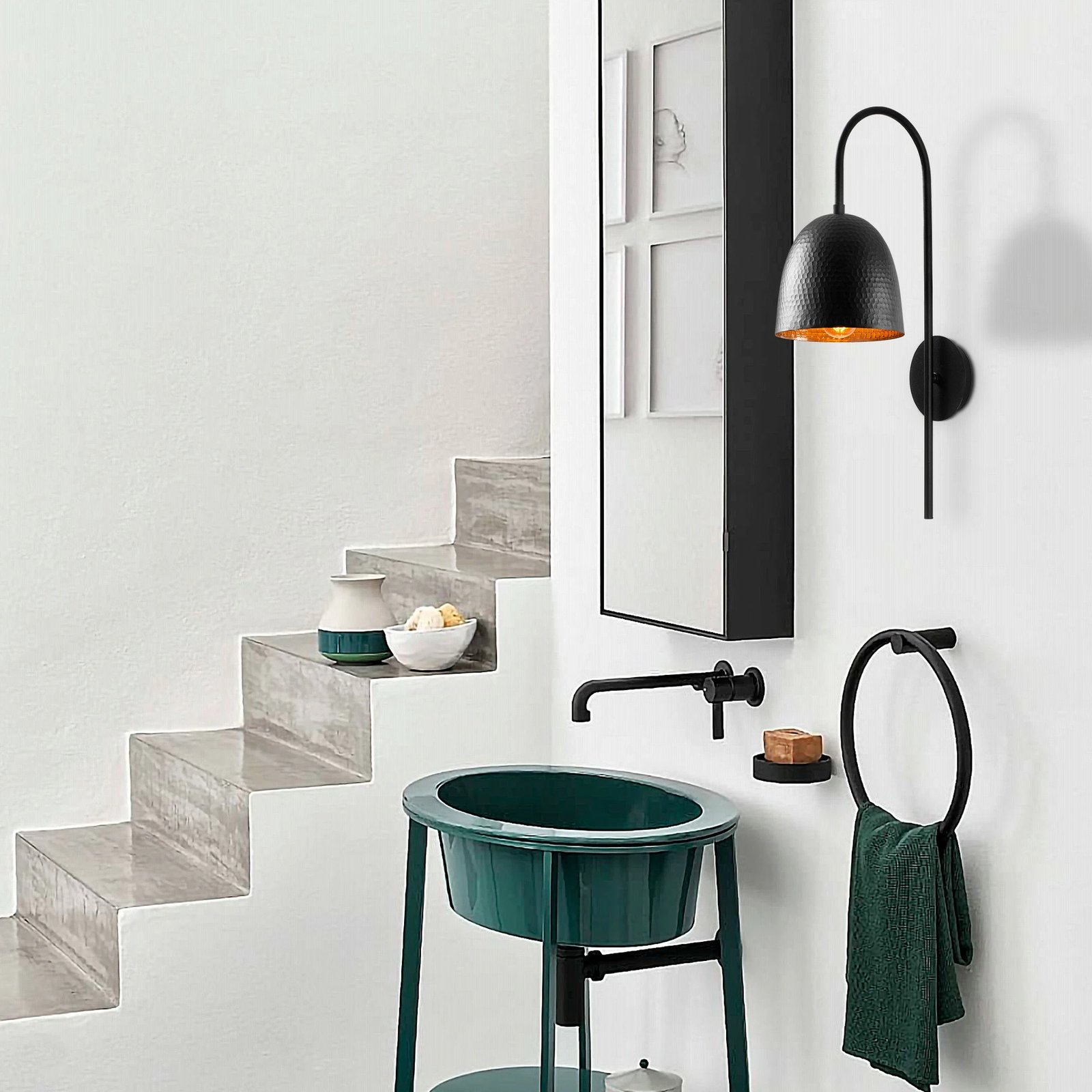 Llambë muri Opviq, Tattoo - 3320, ngjyrë e zezë Llambë muri Opviq, Tattoo - 3320, ngjyrë e zezë