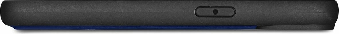Mbështjellës iCarer Wallet Case 2in1 për iPhone 14, lëkurë natyrale, Anti-RFID, Blu