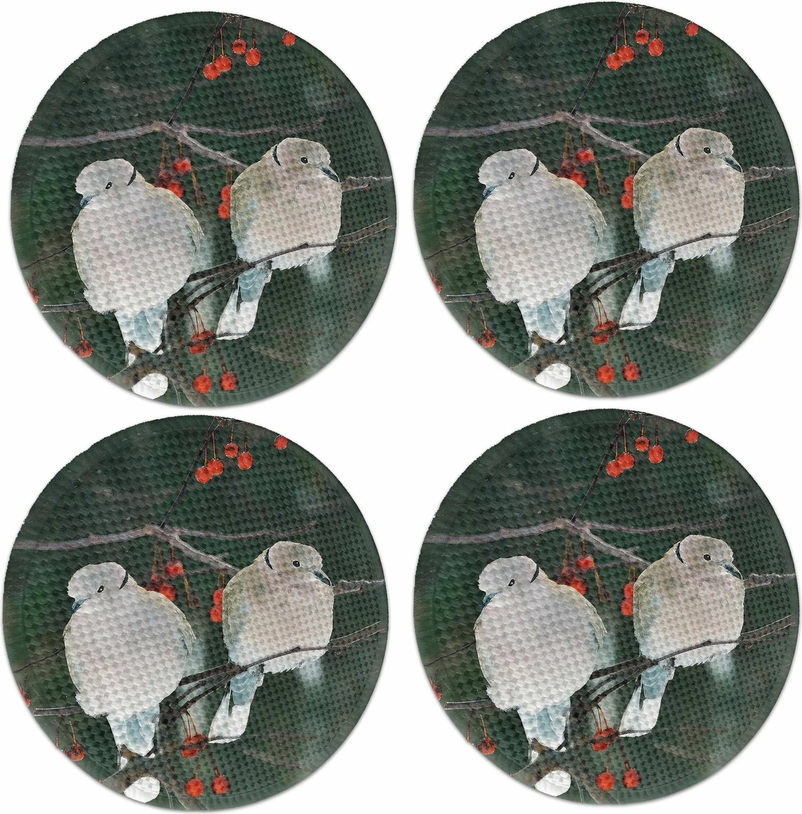 Nënshtrat tavoline Hermia Concept, shumëngjyrësh, 37cm, set prej 4 copash