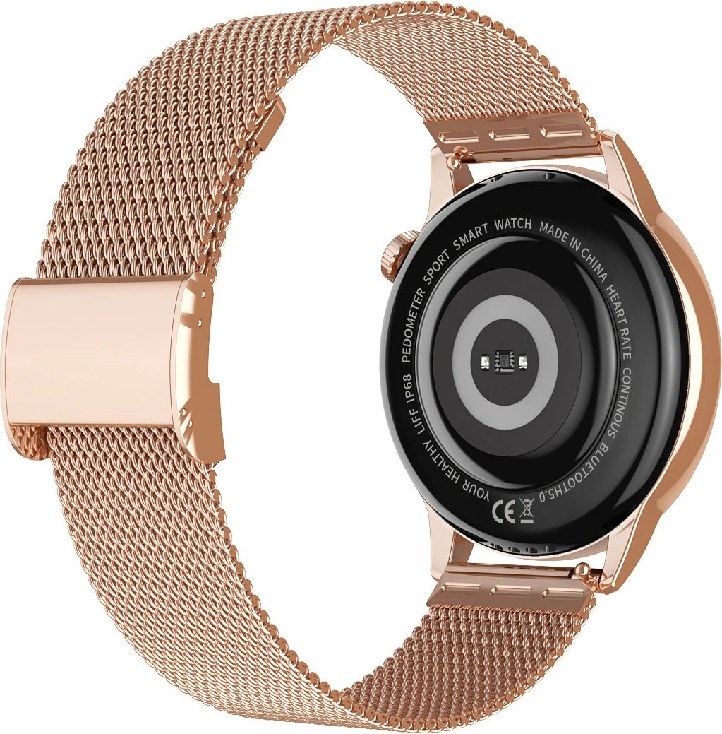 Smartwatch Maxcom Fit FW58 Vanad Pro, 1.3" AMOLED, Bluetooth, Gold, set me 2 rripa