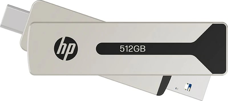 Pendrive HP 911 Pro, 512GB, USB 3.2/USB-C, Nickel