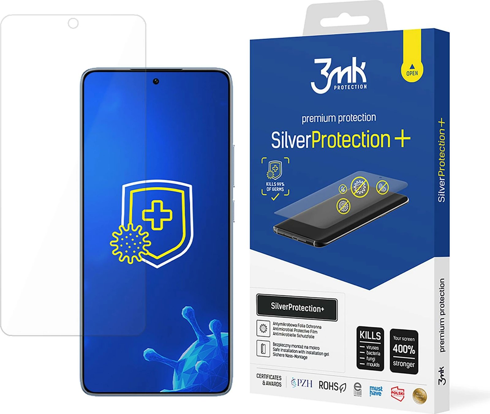 Film mbrojtës për ekran, 3mk SilverProtection+ për Xiaomi 14T / 14T Pro, Transparent