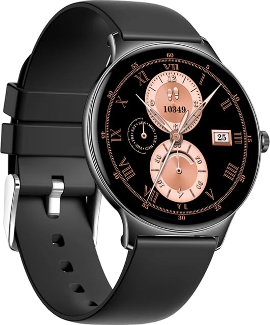 Smartwatch, Colmi, V89, ekran 1.43" AMOLED 466×466, thirrje Bluetooth, IP67, Android/iOS, e zezë