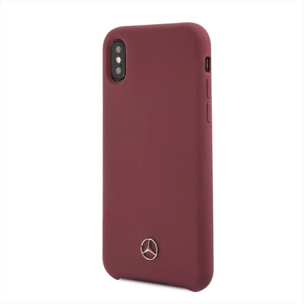 Mbështjellës Mercedes Silicone Line për iPhone X/XS, Kuq