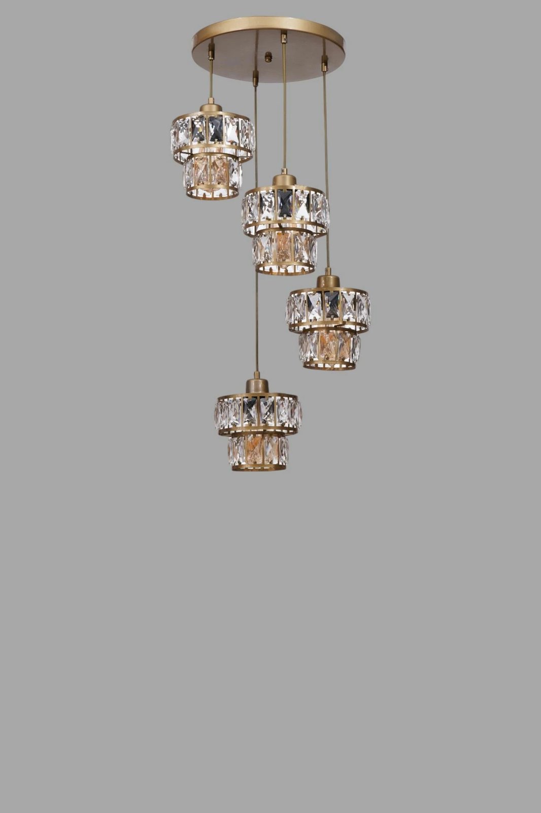 Llambadar Opviq, ngjyrë ari, 4 drita, 9039-4