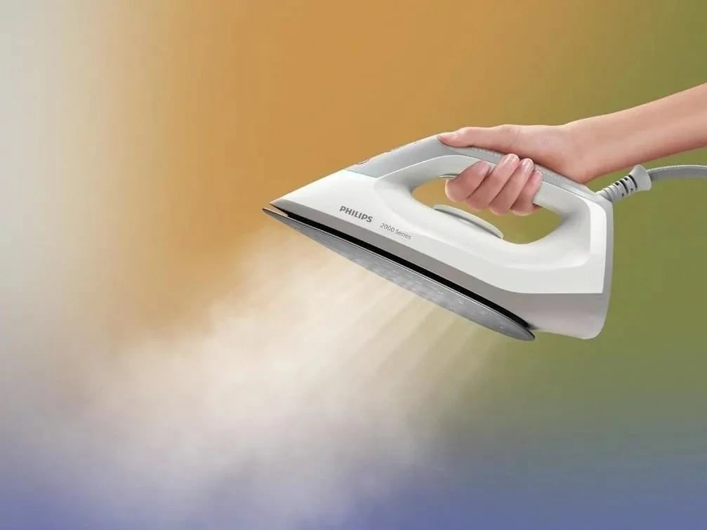 Hekur me avull Philips 2000 Series PSG2000/80, 2400 W, 1.4 L, pllaka qeramike, Gri/Bardhë