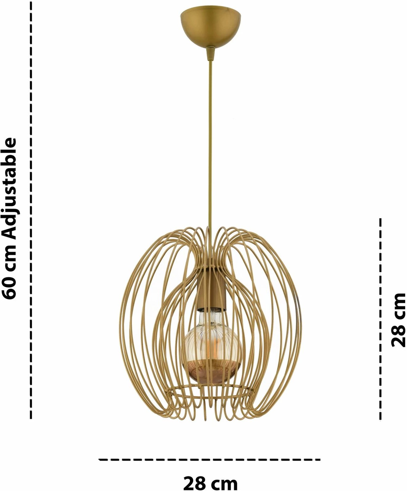 Llambë tavani Opviq, ngjyrë ari, Mic