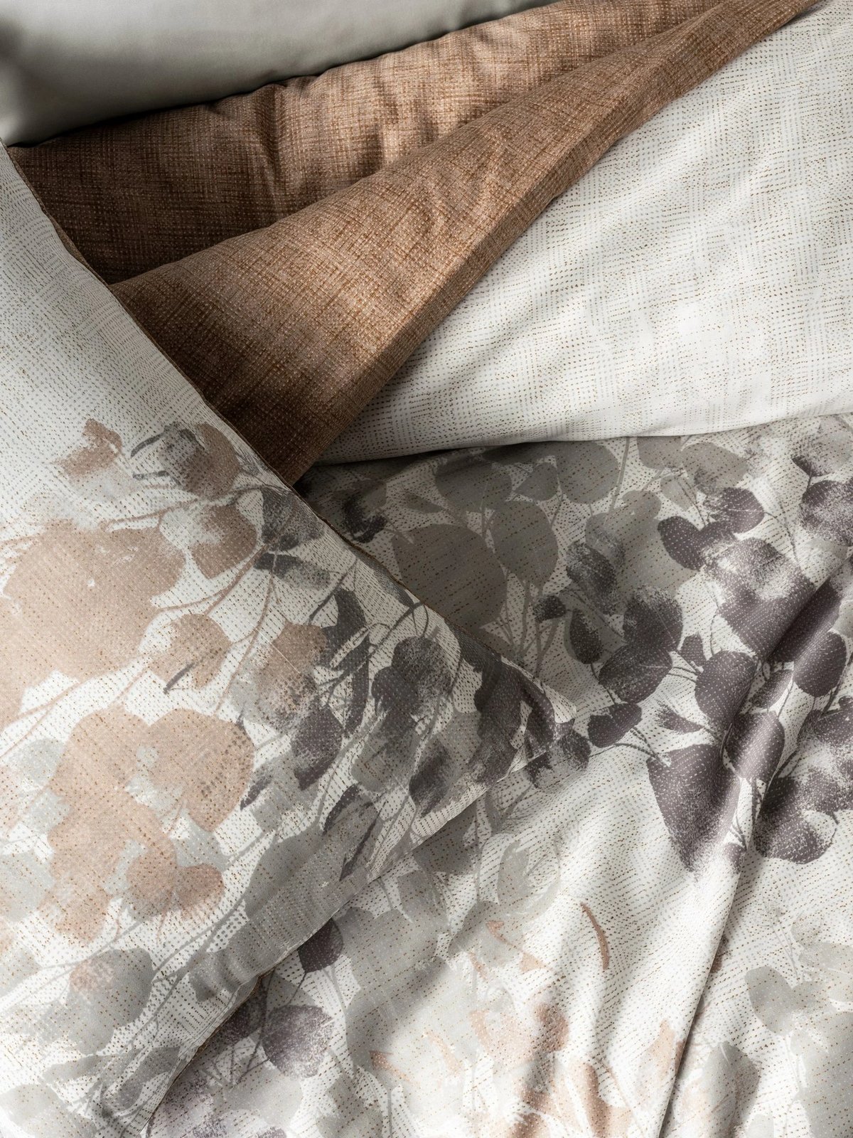 Set mbulesë jorgani prej sateni, njësh, ngjyrë gri, Blatt