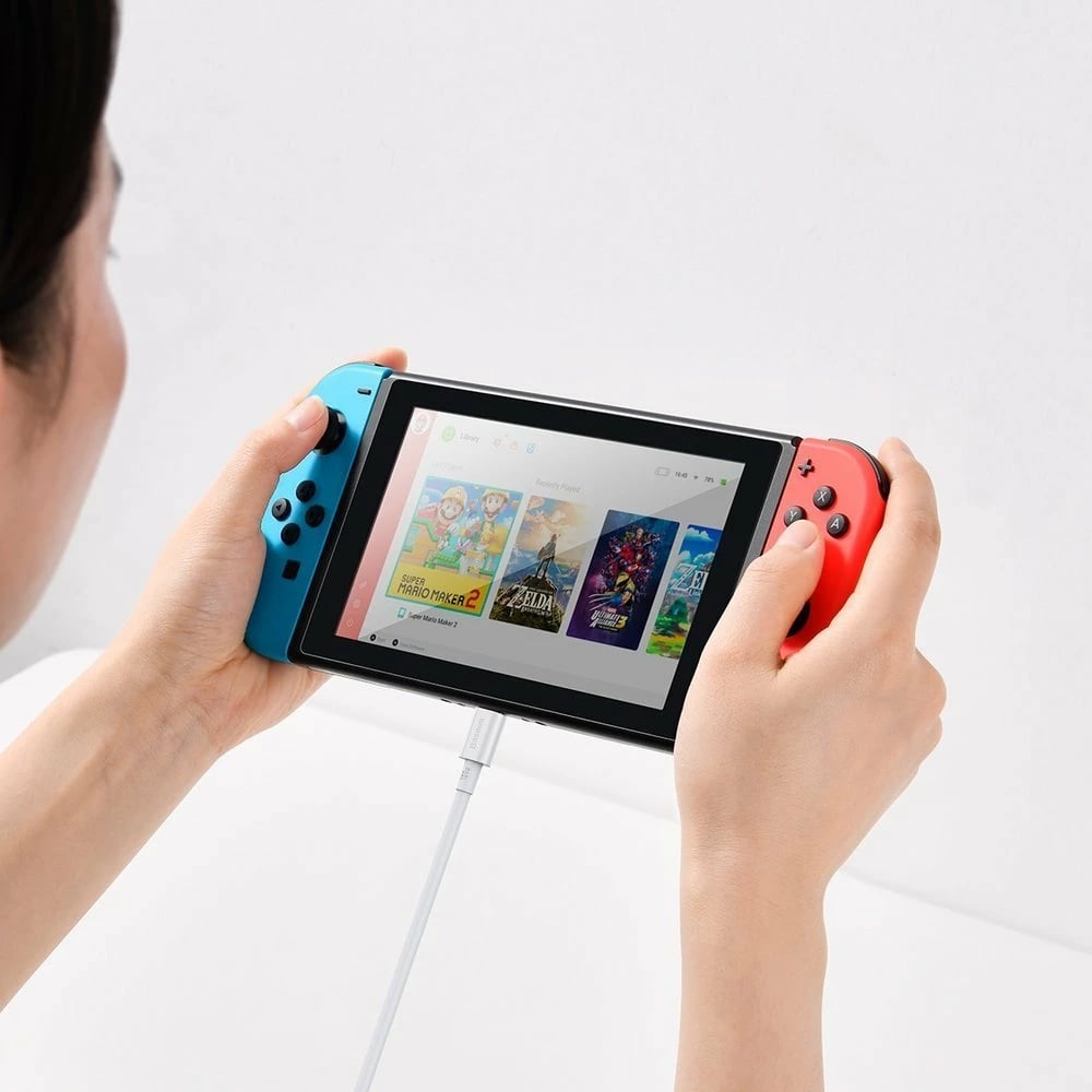 Kabllo USB-C në USB-C Baseus CATYS-C02, 2m, 100W, e bardhë