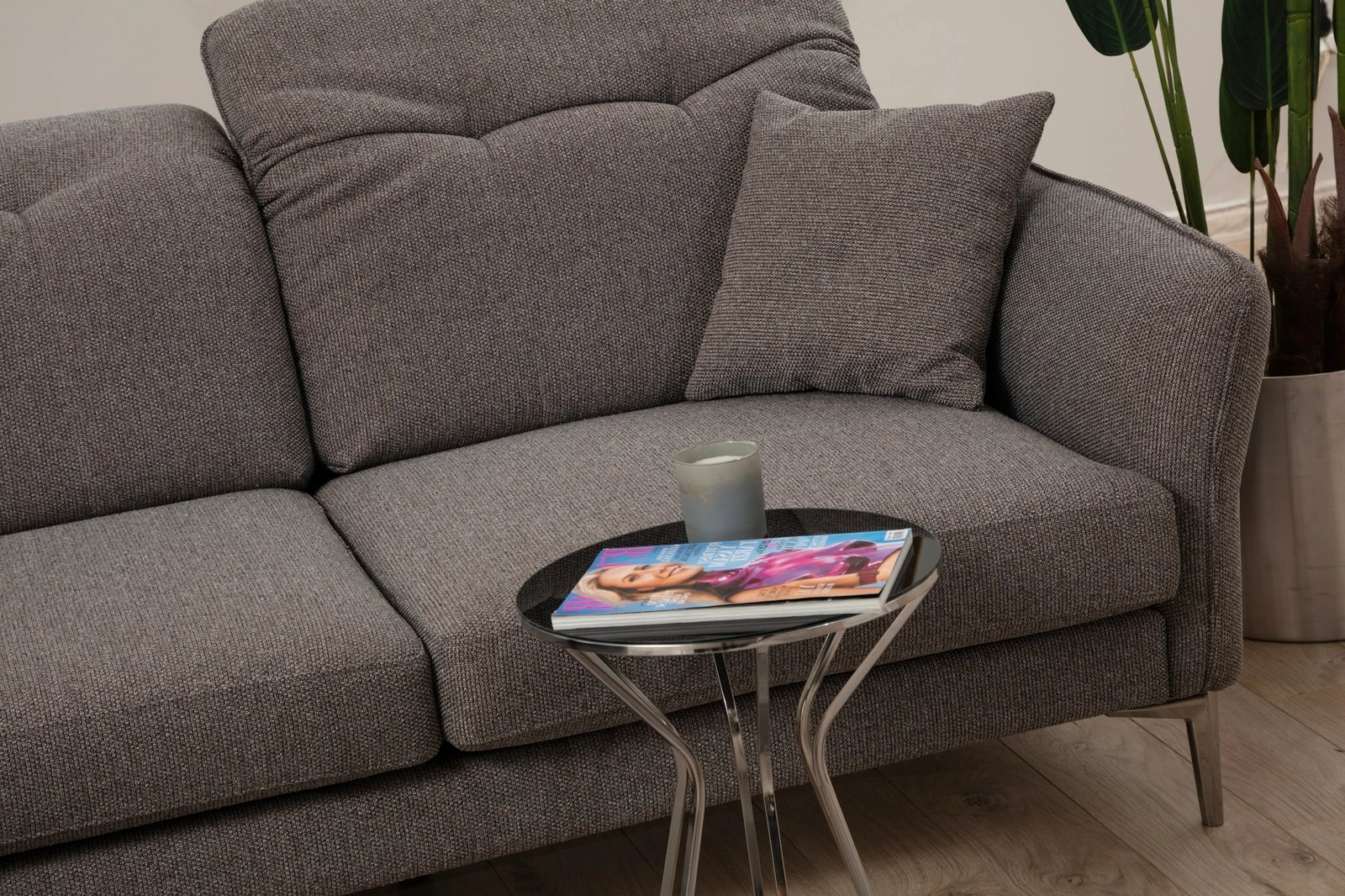 Kënd-sofë Atelier del Sofa, kënd majtas, ngjyrë gri