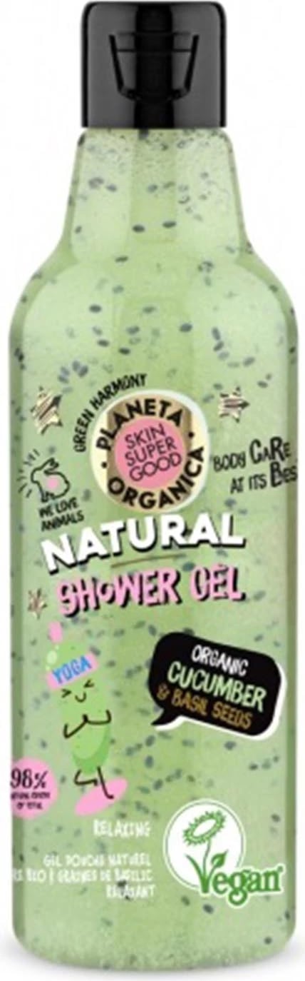 Xhel dushi Natura Siberica Skin Super Good me kastravec organik dhe fara borziloku, 250ml