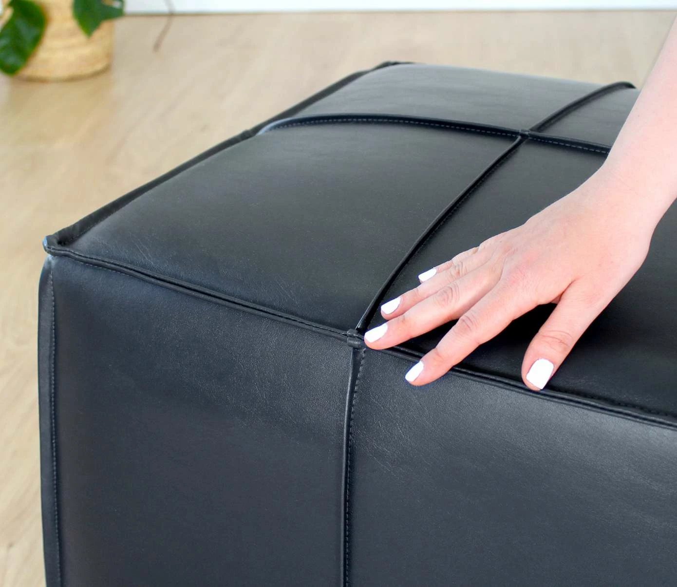 Puf i zi prej lëkure PU, Atelier del Sofa, Ottowel