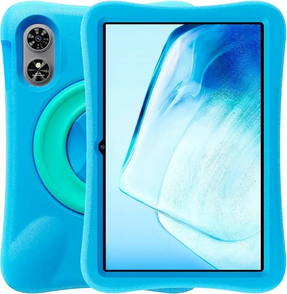 Tablet OUKITEL OT6 Kids Wifi, 10.1 inç, 4/64GB, Gri, me kasë mbrojtëse dhe rysik