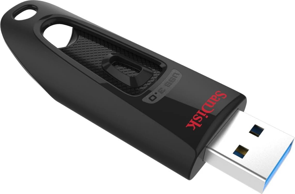 USB SanDisk Ultra,  256 GB, e zezë