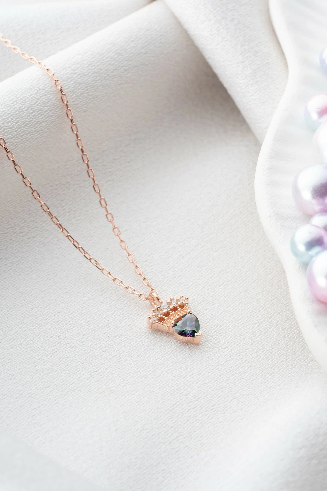 Qafore argjendi, ngjyrë rozë e arit dhe e gjelbër, Jumeon, TRDYL1001