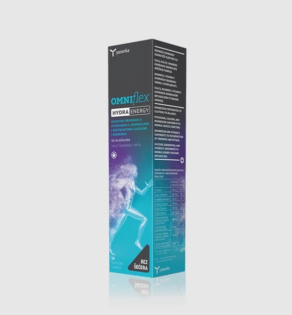 Suplement ushqimore Yasenka Omniflex Hydra Energy Effervete