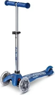 Skuter Micro Mini Micro Deluxe Galaxy Glitter LED, Blu