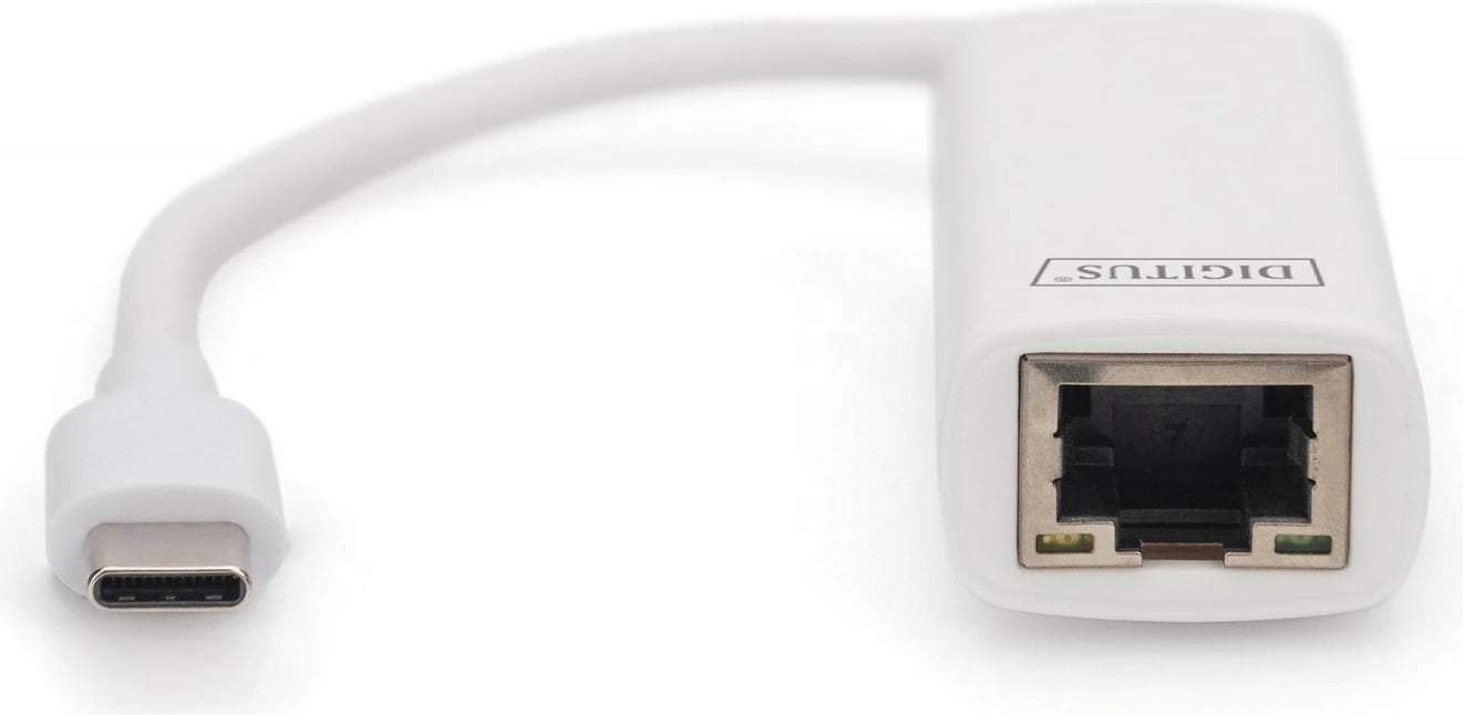 Adapter rrjeti USB-C Digitus DN-3024, Gigabit Ethernet, i bardhë