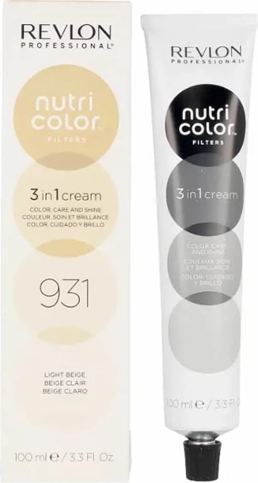 Krem për ngjyrë flokësh Revlon Nutri Color Filters 931, bezhë e çelët, 100ml
