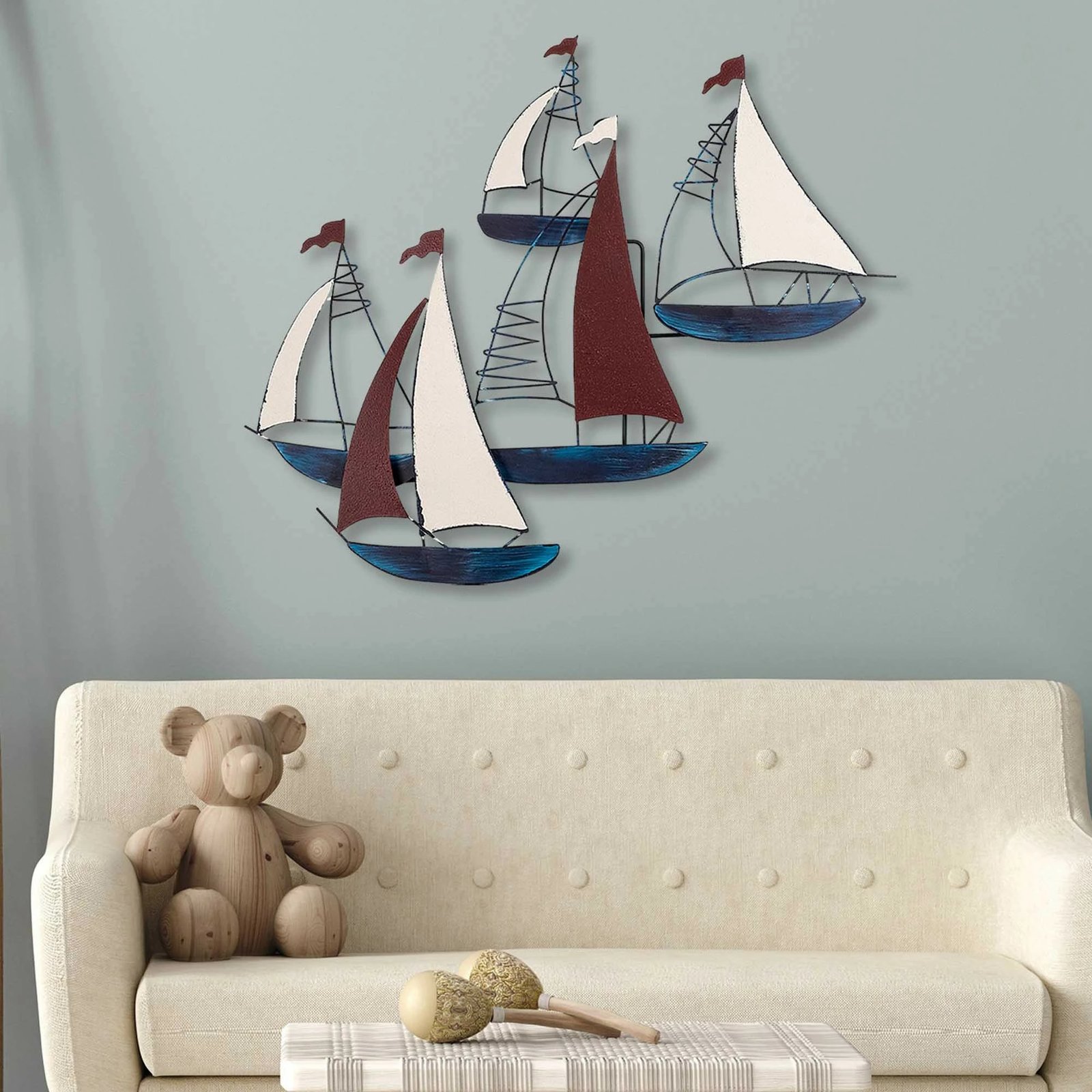 Aksesor dekorativ metalik për mur Wallity, Kadirga