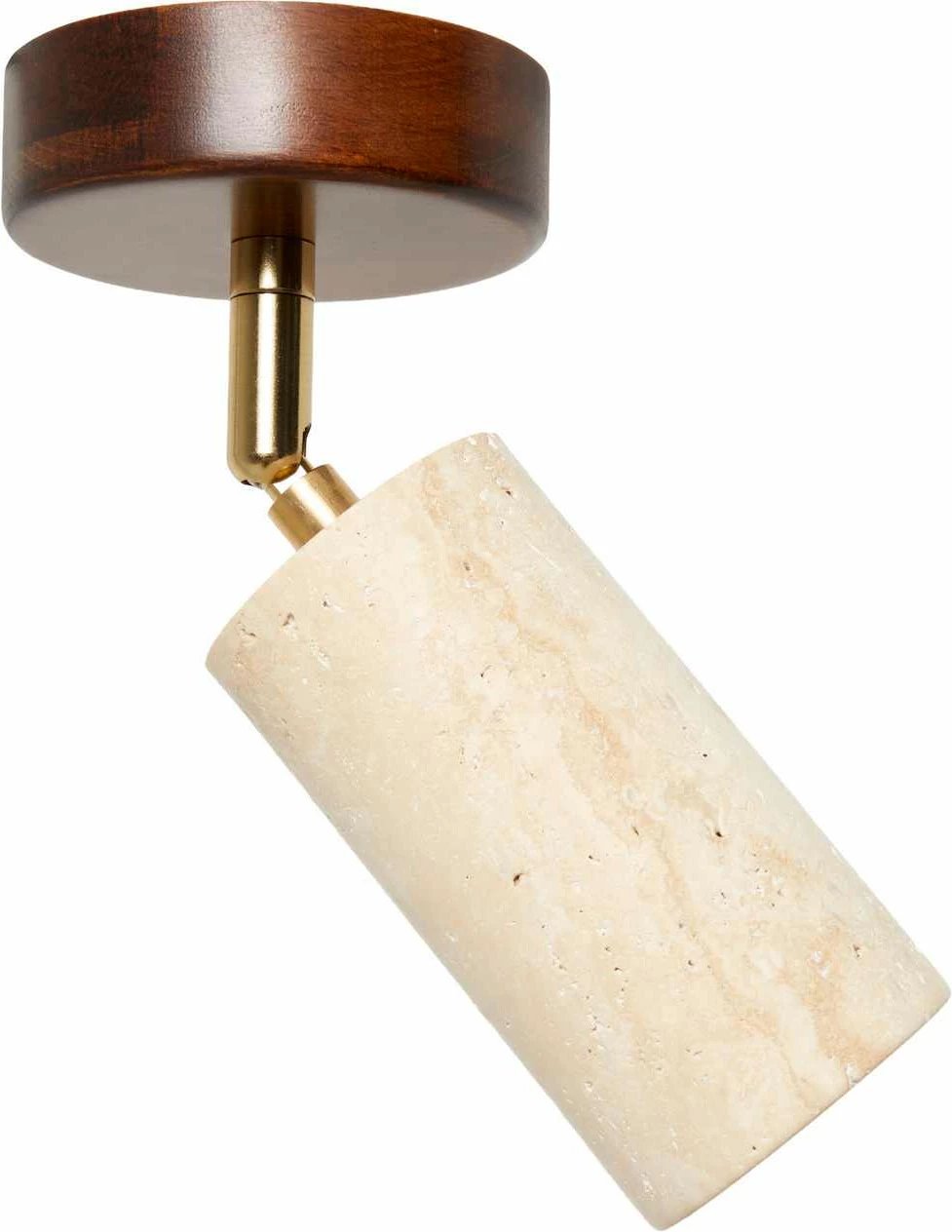 Llambë tavani prej druri, Opviq Nur, ngjyrë bezhë dhe arre