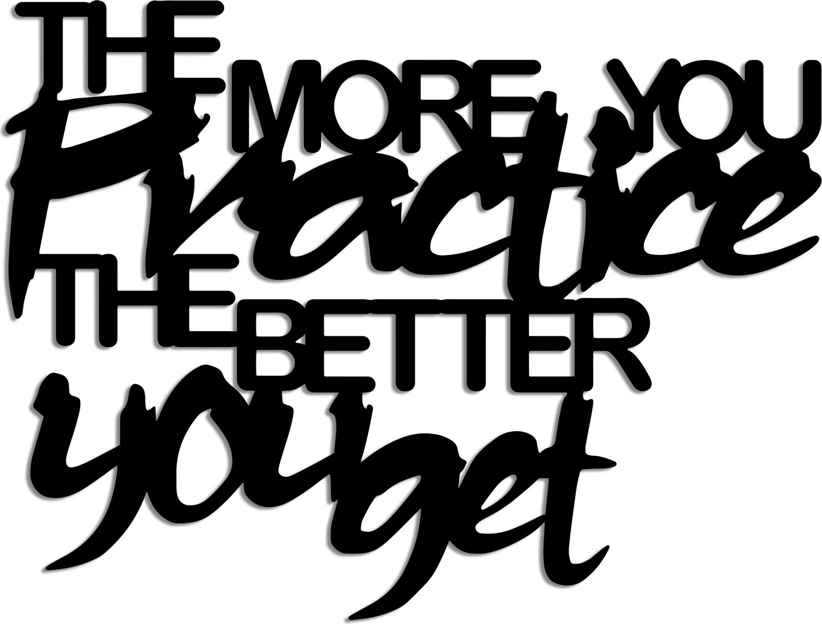 Aksesor dekorativ metalik për mur, Wallity, Practice Better