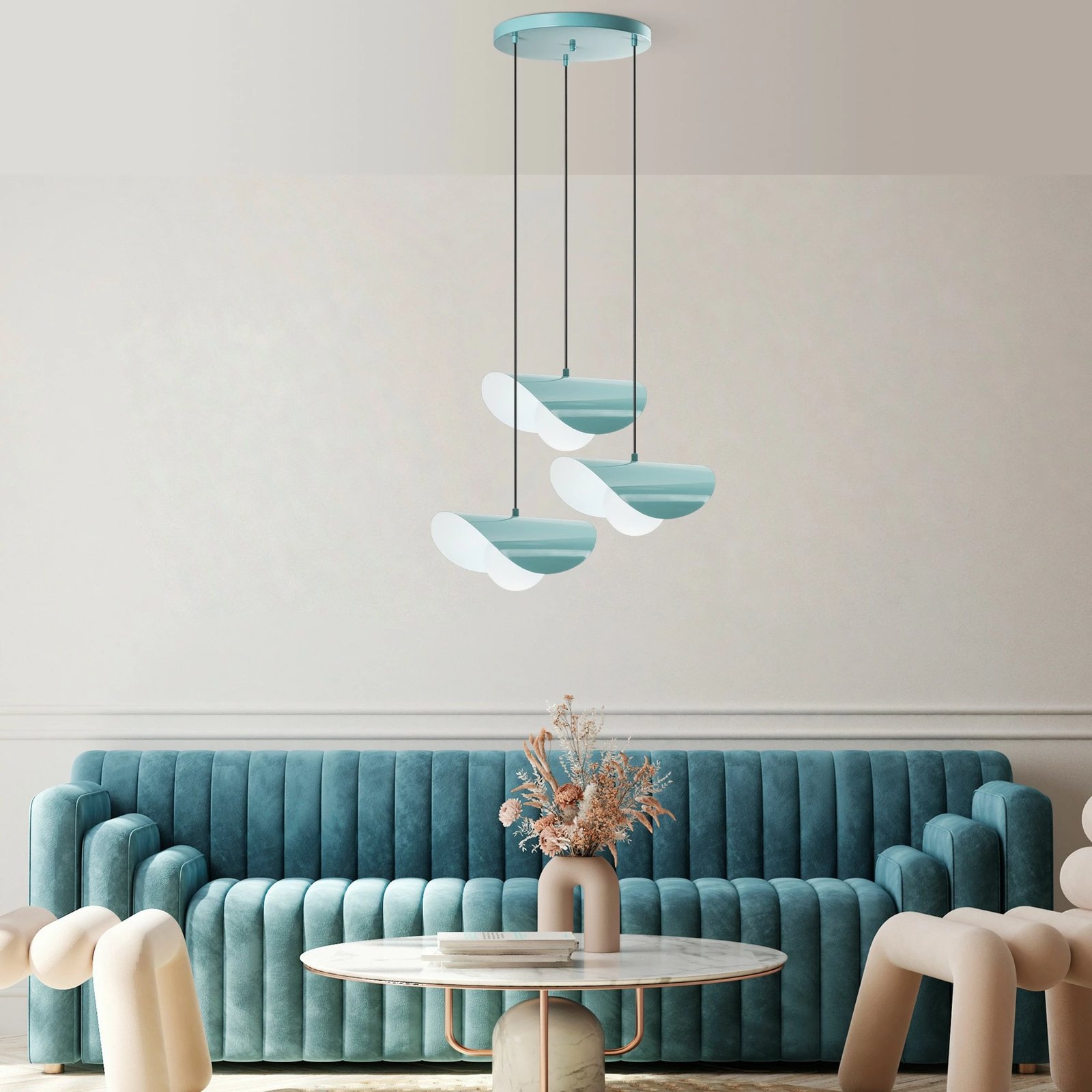 Llambë tavani Opviq, Vatoz - Nus - 6141, ngjyrë turquoise