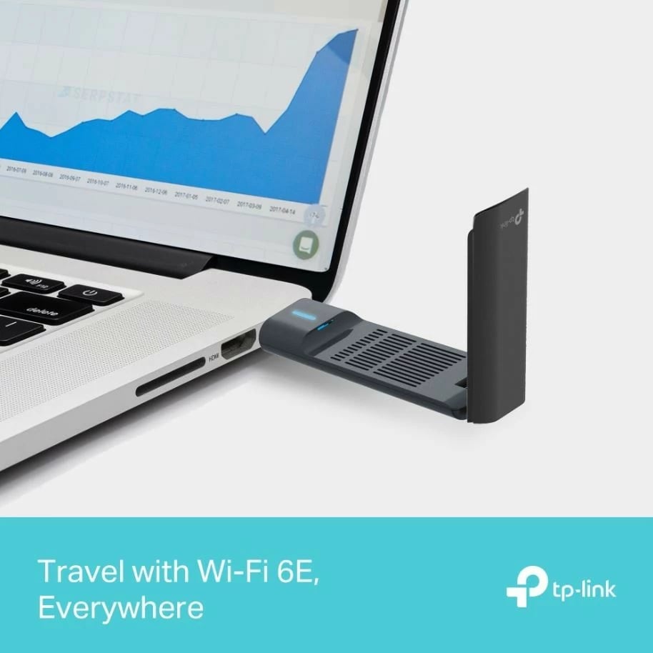 Adapter rrjeti USB TP-LINK Archer TXE70UH AXE5400, WiFi 6E, me dy antena, i zi