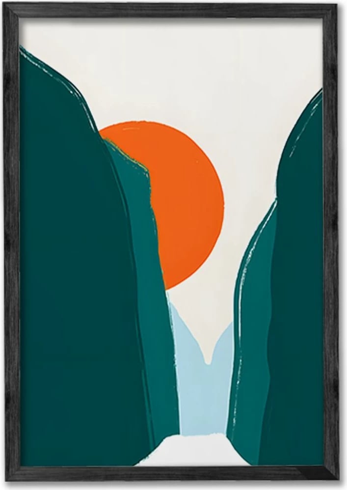 Pikturë dekorative me kornizë (3 copë), Wallity, Ersy3Syhcrv64