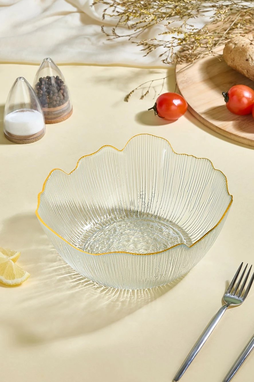 Enë qelqi për sallatë Hermia, Tirmit, transparente, 21cm Enë qelqi për sallatë Hermia, Tirmit, transparente, 21cm
