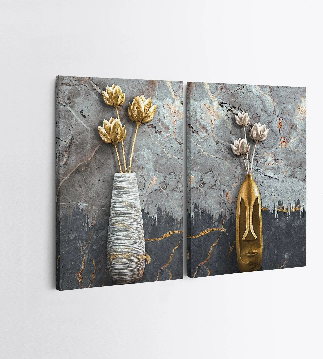 Pikturë dekorative në kanavacë (2 copë), Wallity, 2KNV4305, 50x70