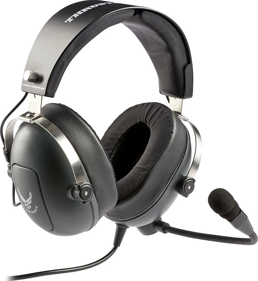 Kufje gaming Thrustmaster T.Flight US AirForce DTS, me mikrofon, 3.5mm, e zezë/gri