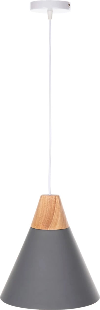 Llambë varëse tavani, kapak metali gri, FH4145, Φ25x125H cm Llambë varëse tavani, kapak metali gri, FH4145, Φ25x125H cm