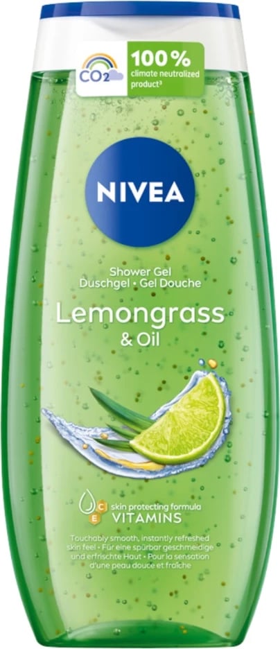 Xhel dushi për femra Nivea Lemongrass & Oil, 250ml